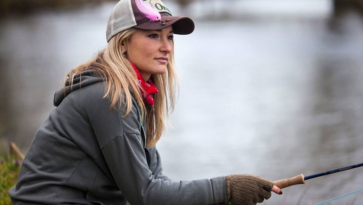 Fly fishing girl from Scotland —